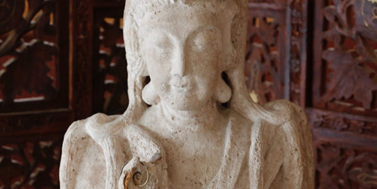 Kwan Yim statue at meditation center in Albuquerque